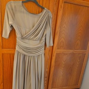 Champagne midi dress Kiyonna Size 0